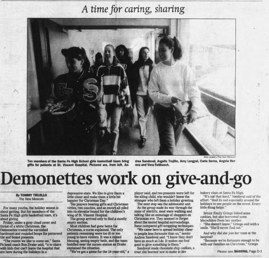 Demonettes give cookies